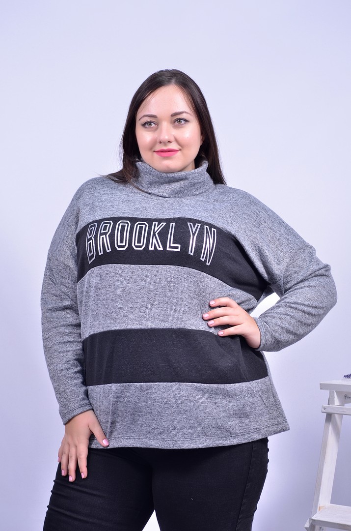 Теплый свитшот супер батал