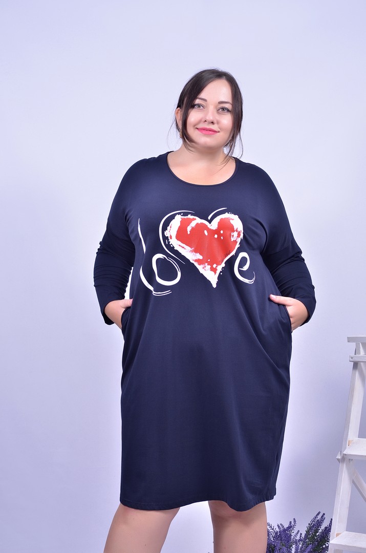 Сукня повсякденна з довгим рукавом