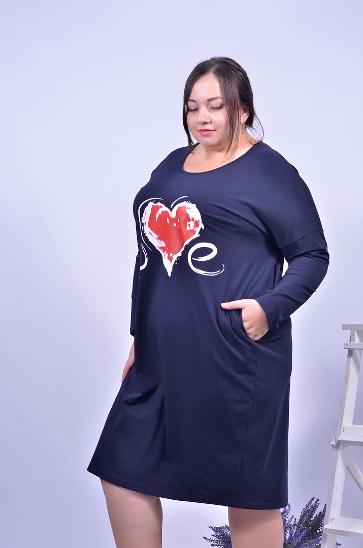 Сукня повсякденна з довгим рукавом