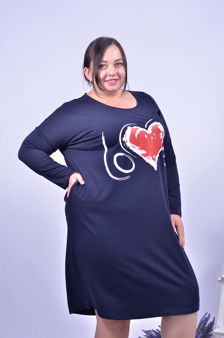 Сукня повсякденна з довгим рукавом