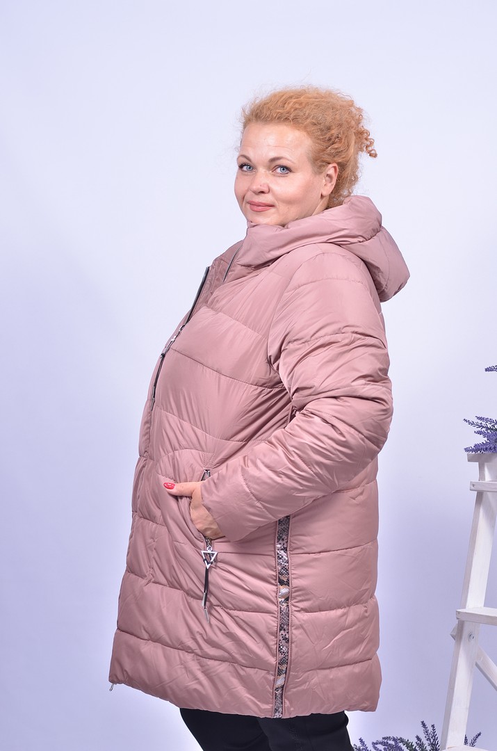 Куртка з леопардовими вставками супер батал