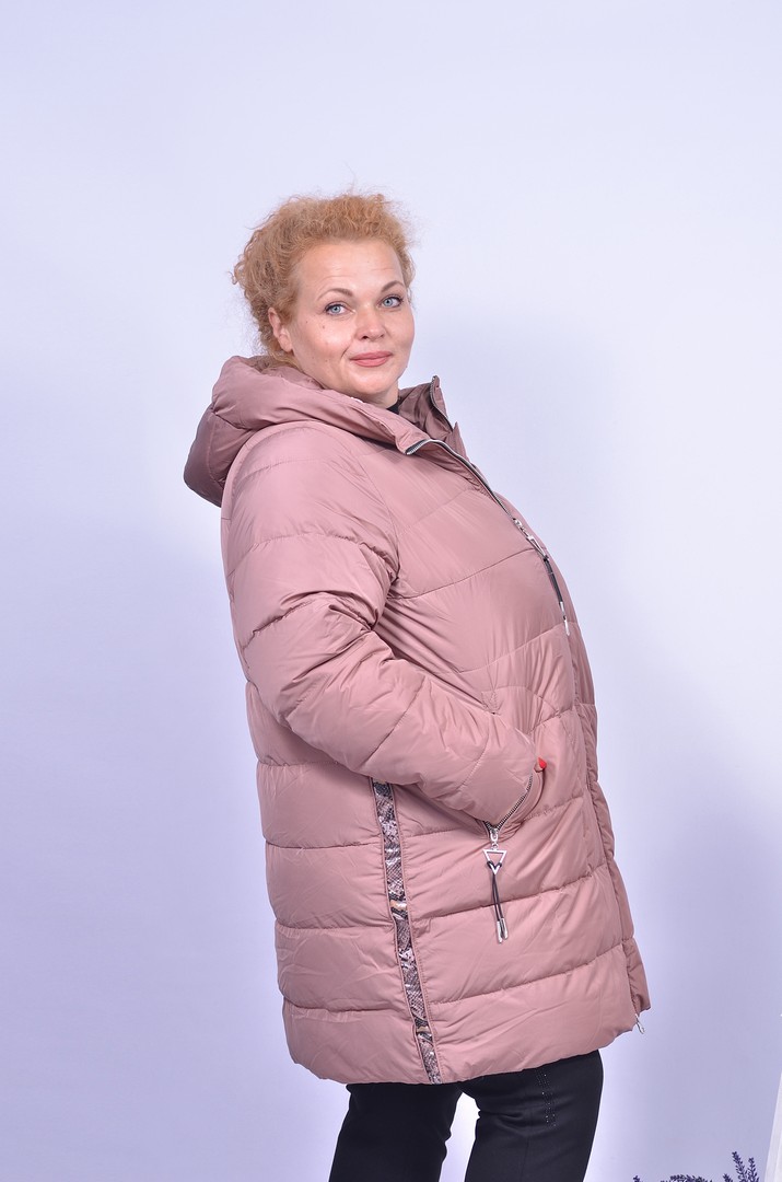 Куртка з леопардовими вставками супер батал