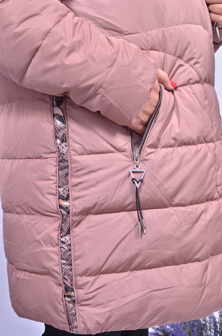 Куртка з леопардовими вставками супер батал