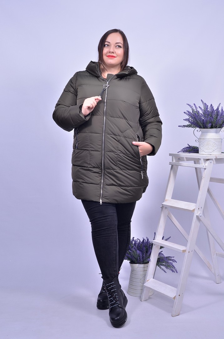 Куртка з леопардовими вставками супер батал