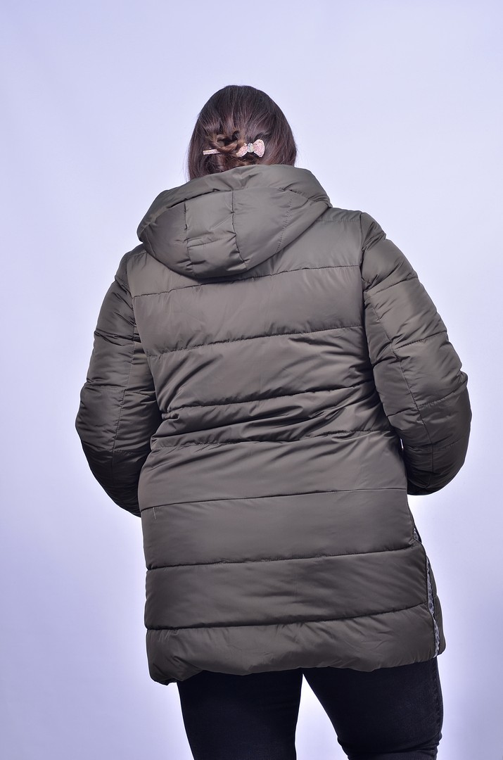 Куртка з леопардовими вставками супер батал