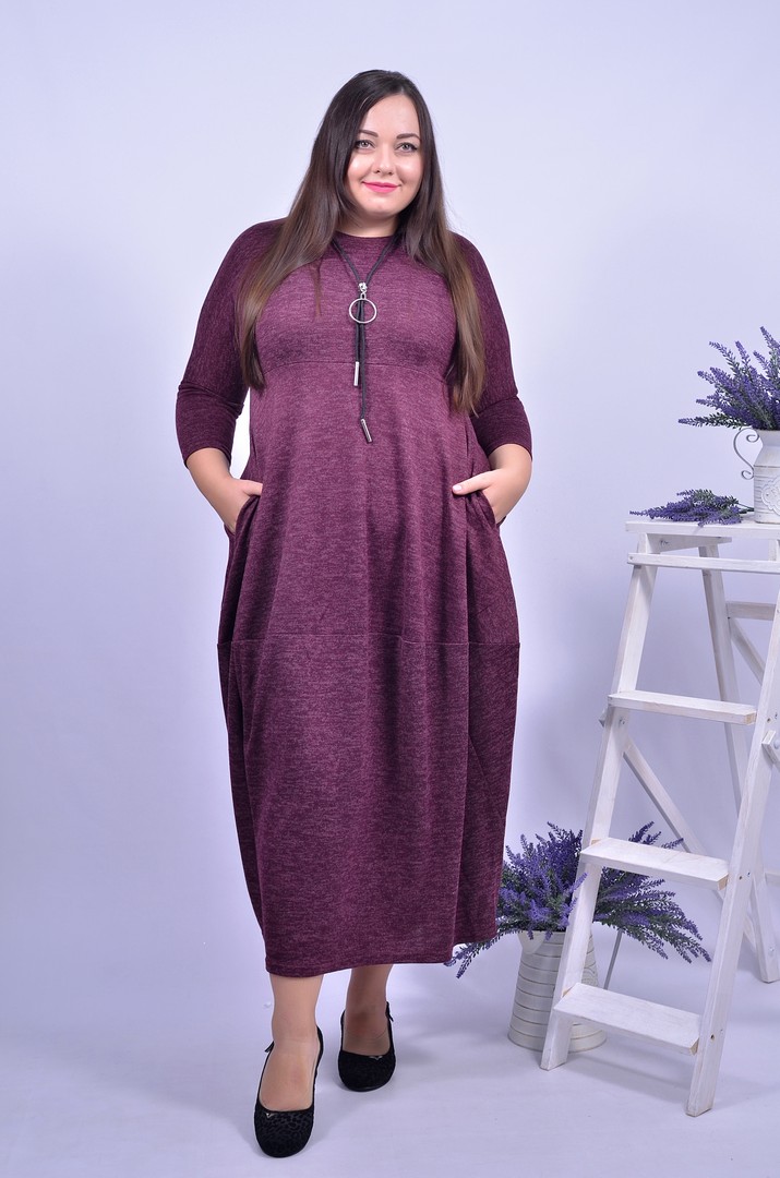 Сукня тепла довга супер батал
