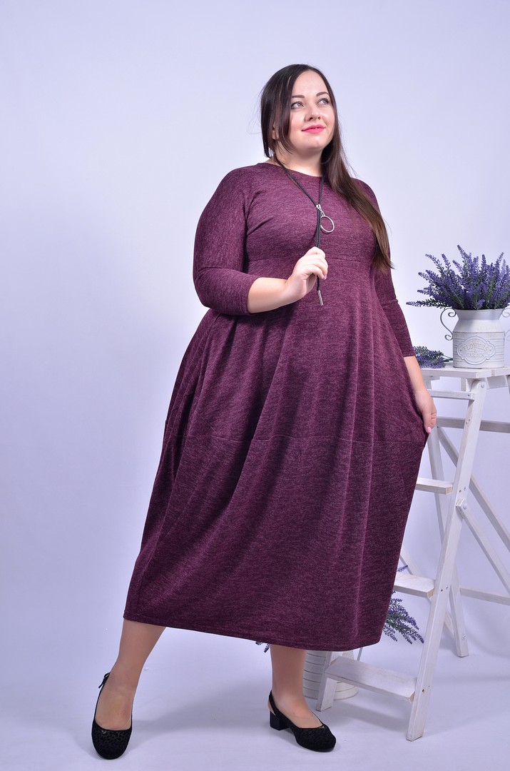 Сукня тепла довга супер батал