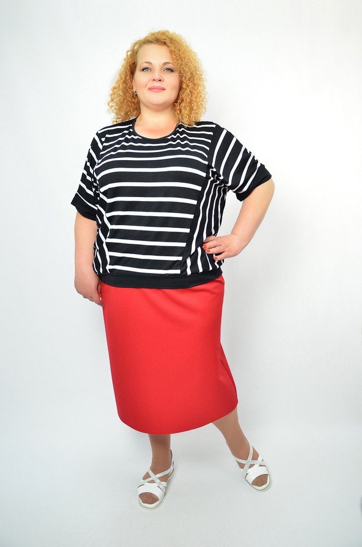 Платье трикотажная макси супер батал