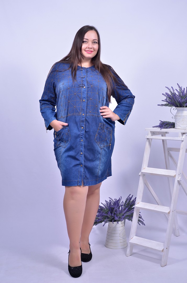 Сукня джинсова супер батал