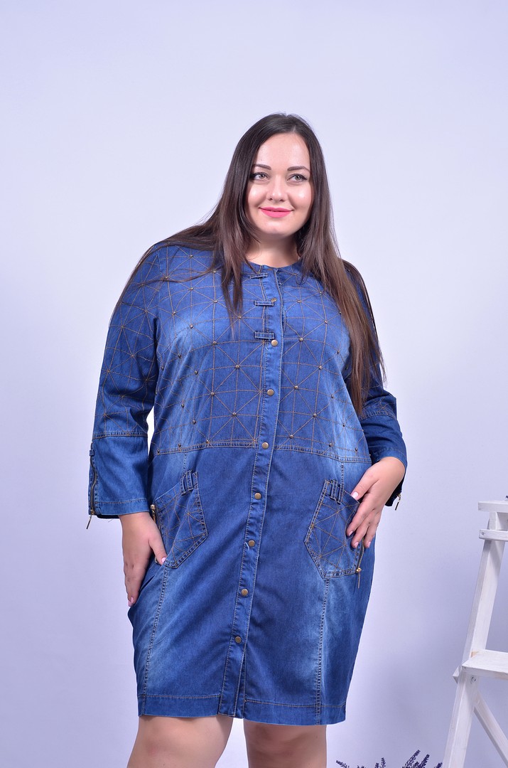 Сукня джинсова супер батал