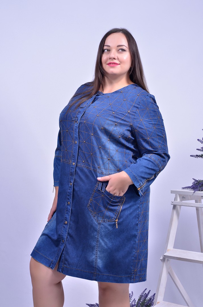 Сукня джинсова супер батал