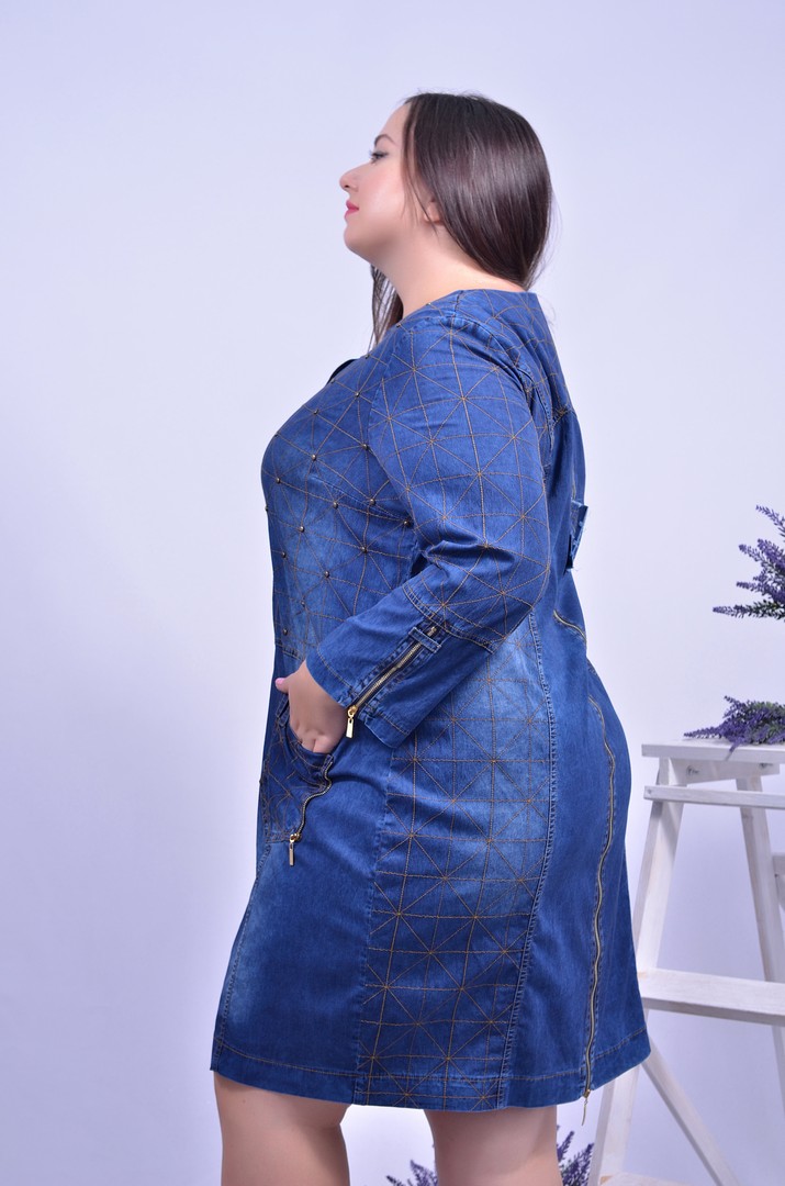 Сукня джинсова супер батал