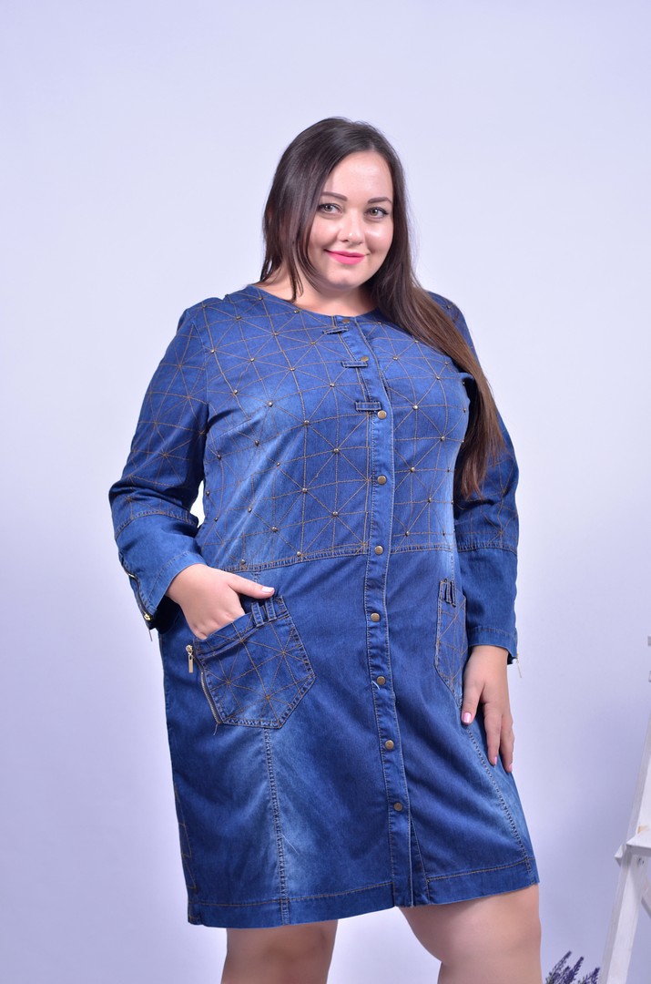 Сукня джинсова супер батал