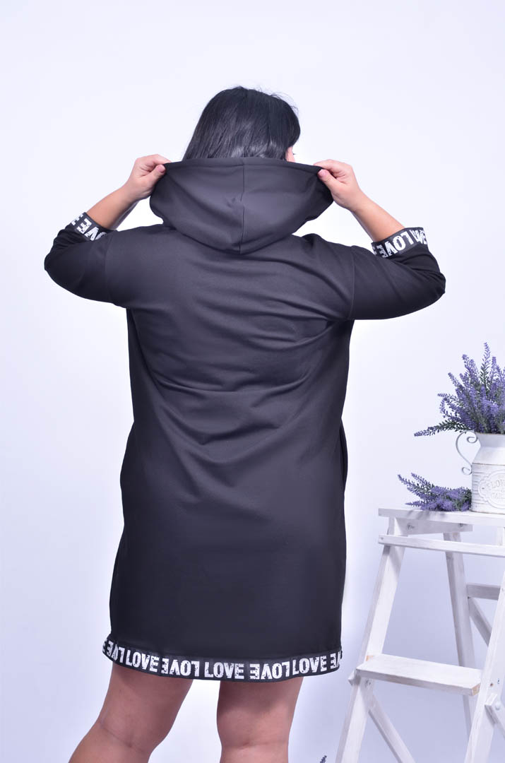 Cукня з капюшоном супер батал