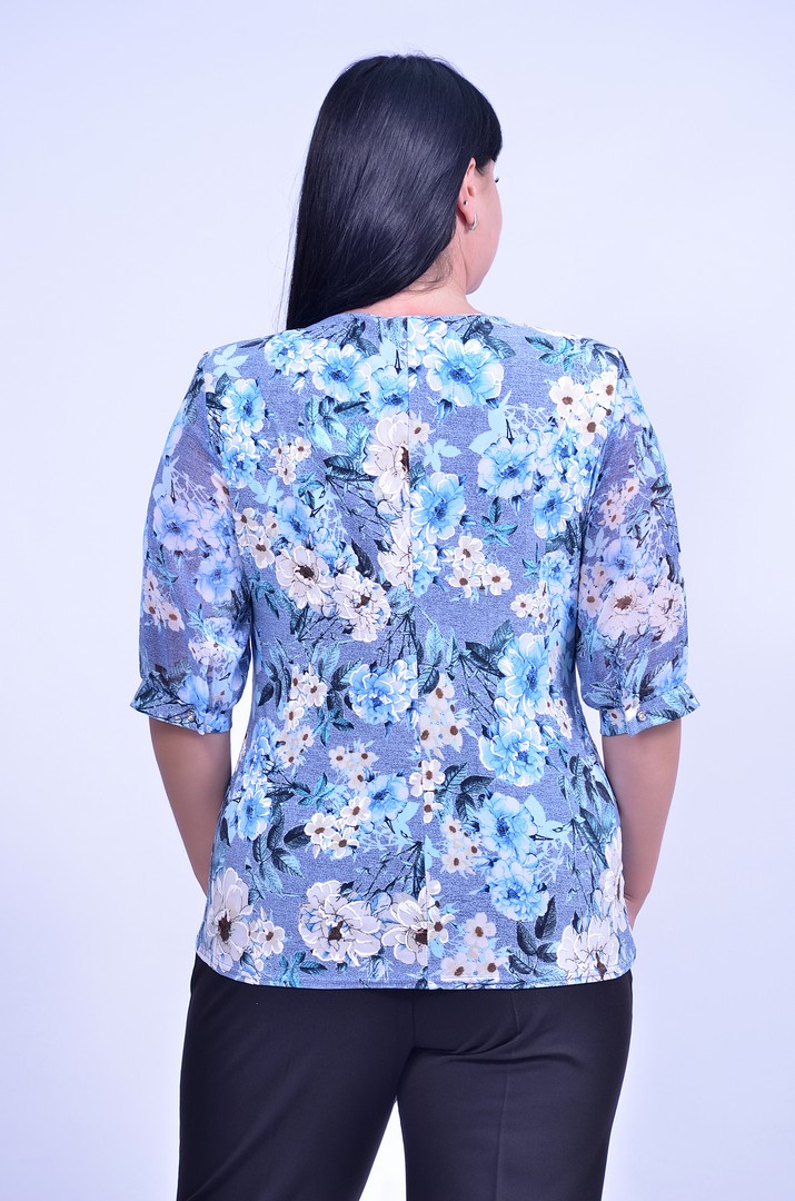 Блуза коротка батал