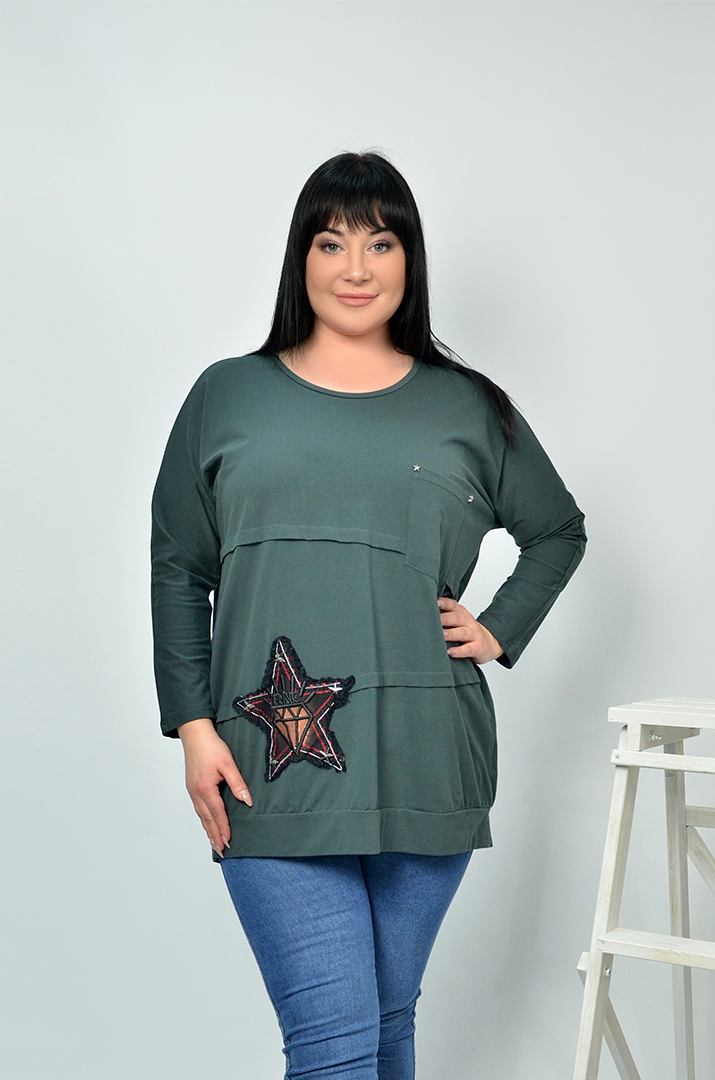 Свитшот стильный супер батал