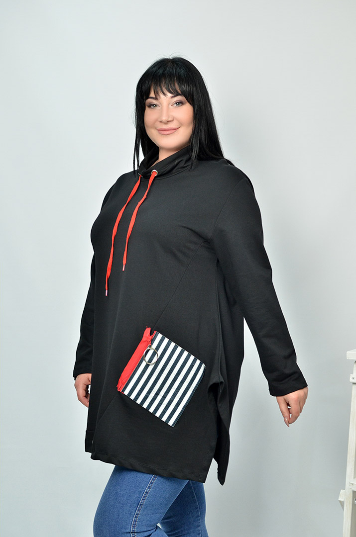 Стильный свитшот батал