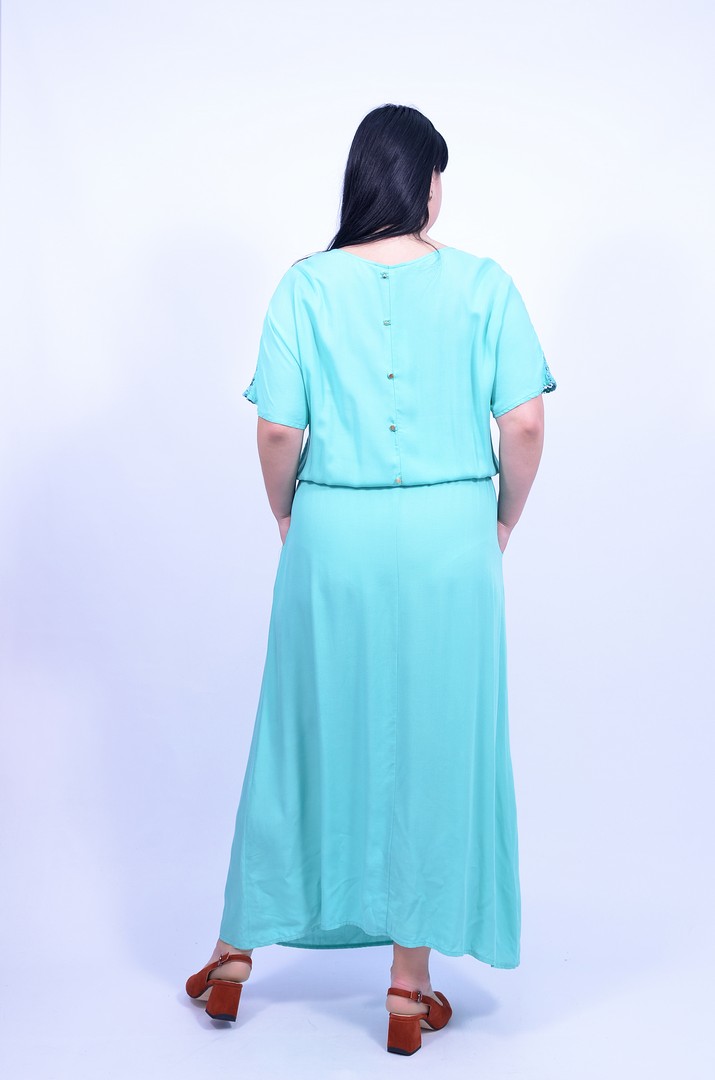 Довга сукня з кишенями супер батал