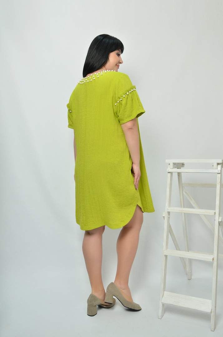 Стильна сукня-туніка батал