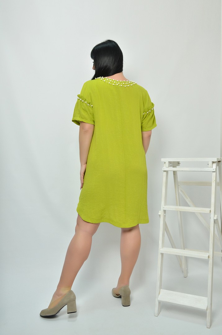 Стильна сукня-туніка батал