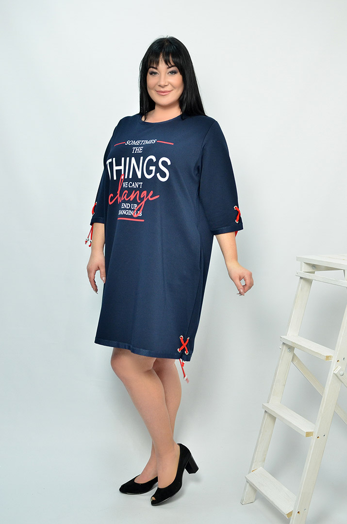 Повсякденна сукня коротка батал