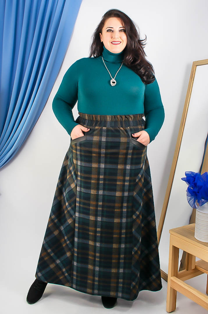 Спідниця довга тепла супер батал