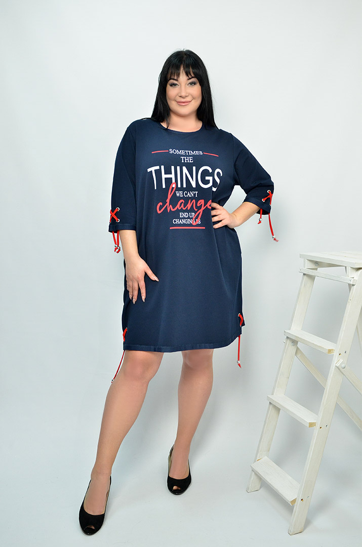 Повсякденна сукня коротка батал