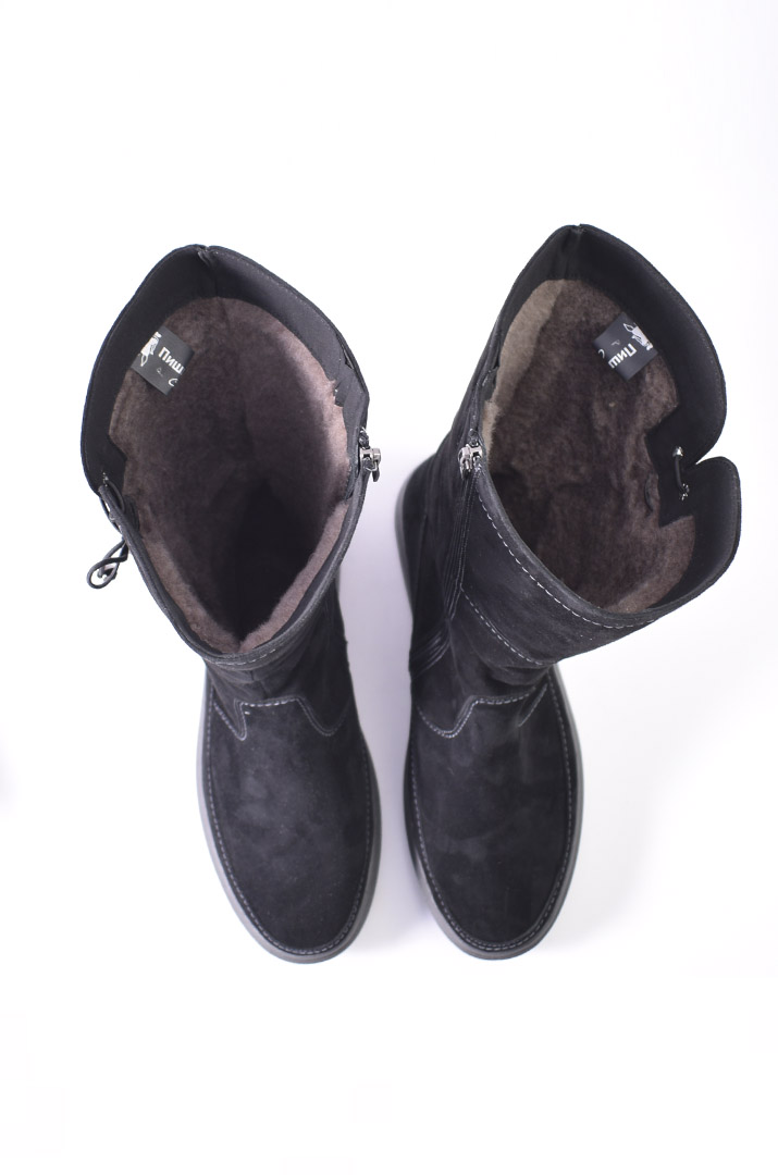 Напівчоботи зимові замшеві великих розмірів