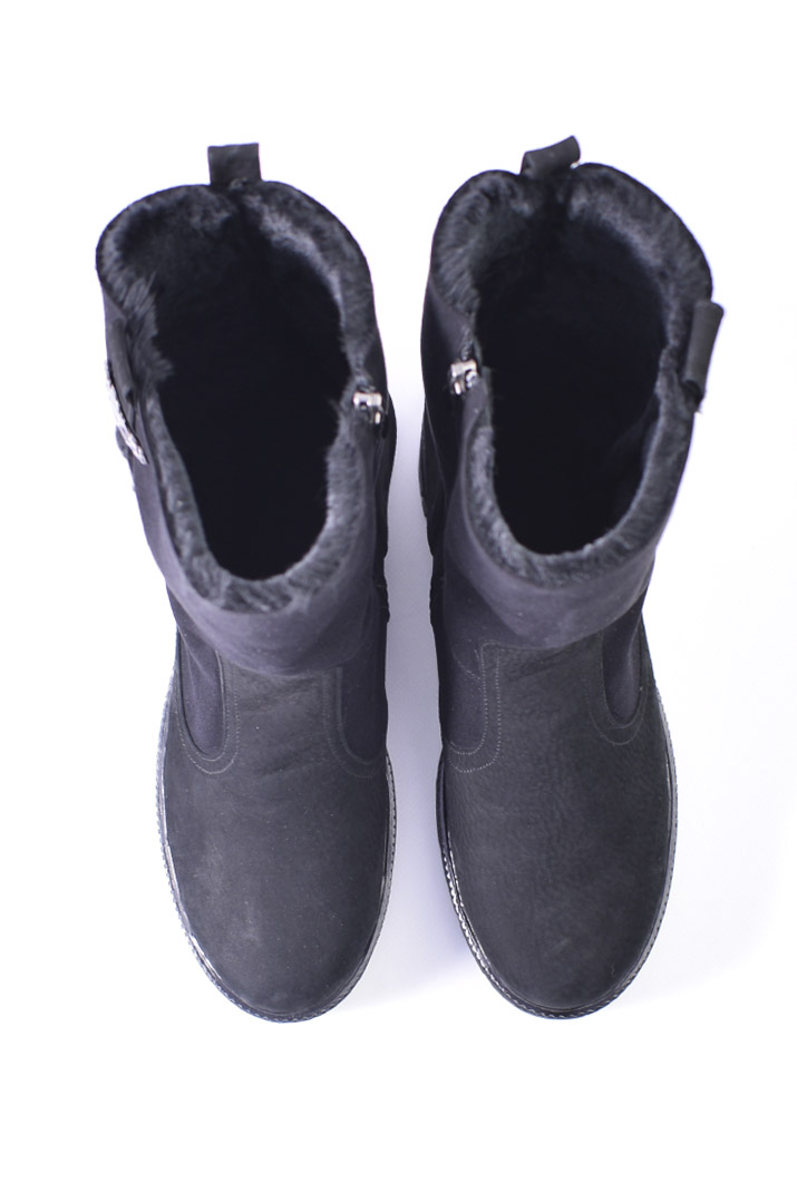 Напівчоботи зимові з нубуку великих розмірів