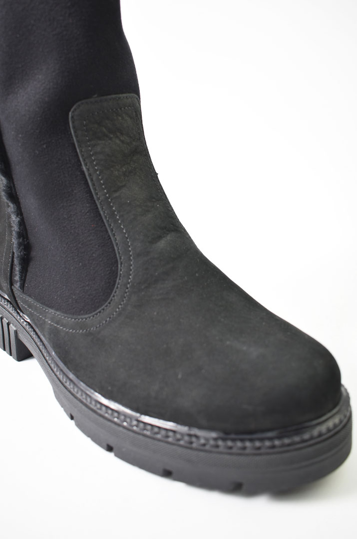 Напівчоботи зимові з нубуку великих розмірів