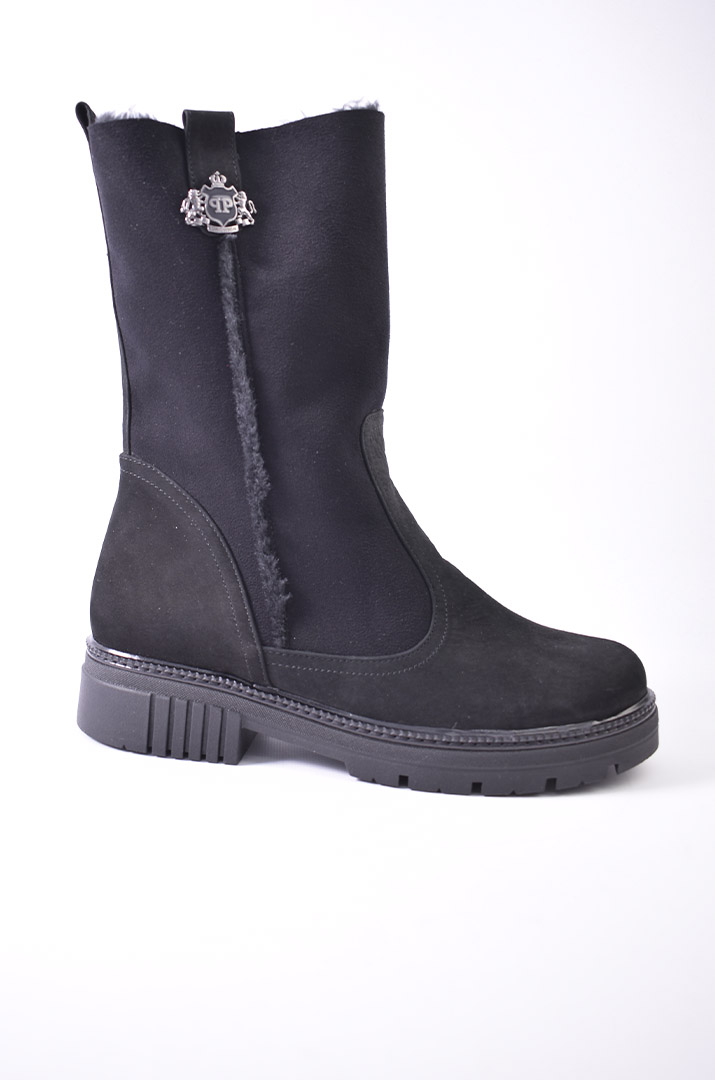 Напівчоботи зимові з нубуку великих розмірів