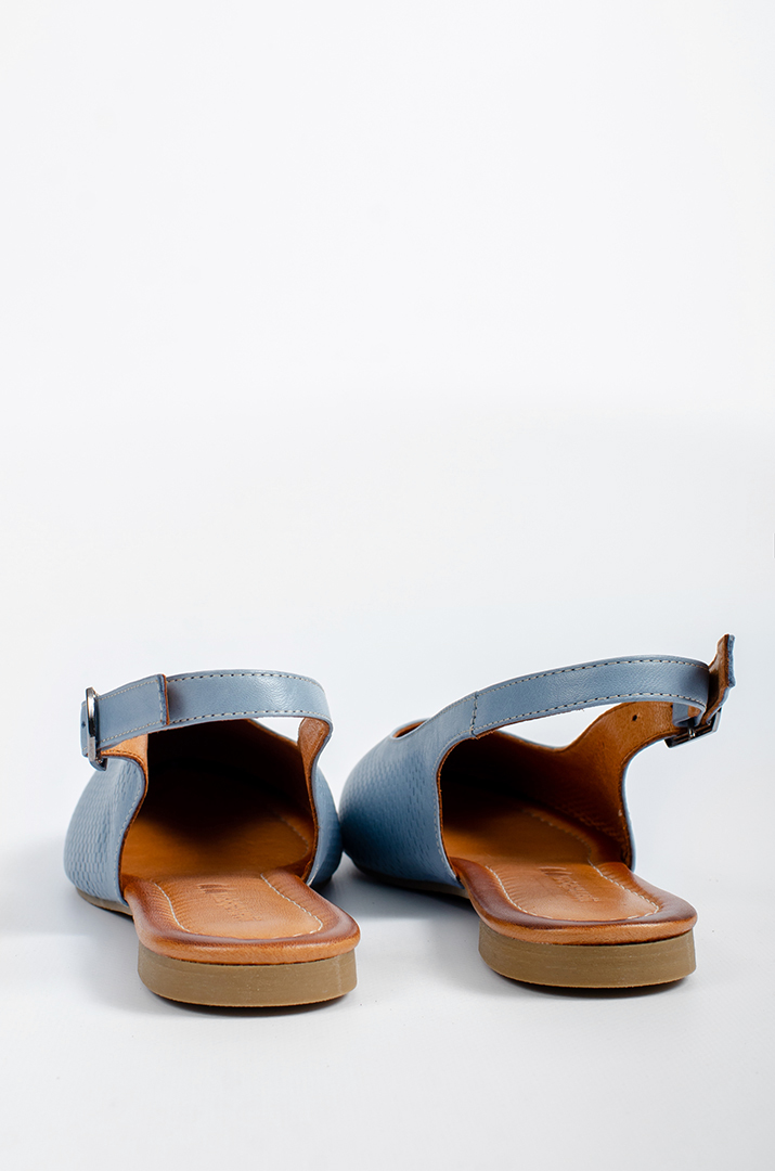 Туфлі з перфорацією у кольорі денім великих розмірів