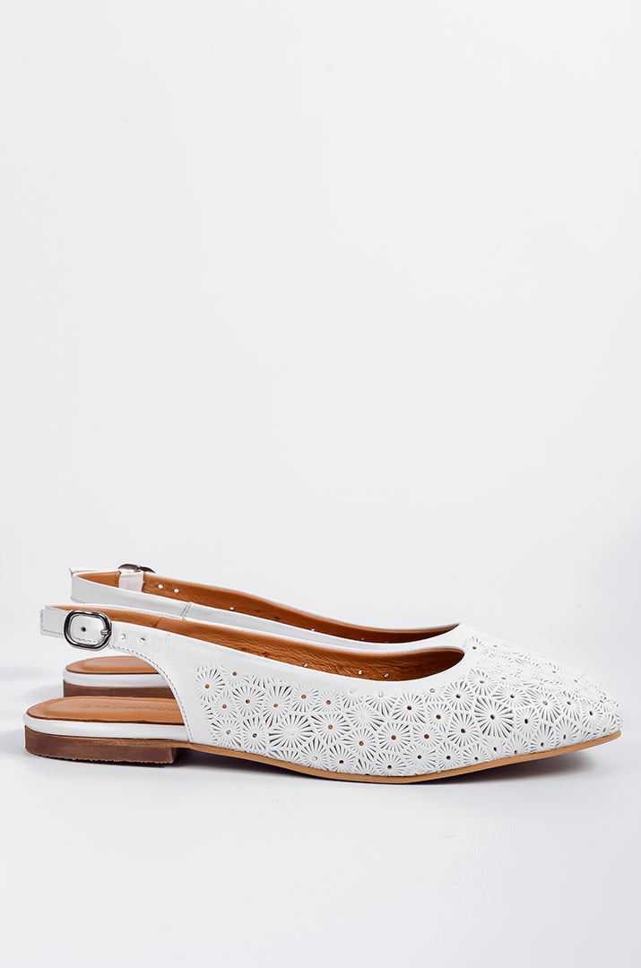 Туфлі білі в візерунок великих розмірів