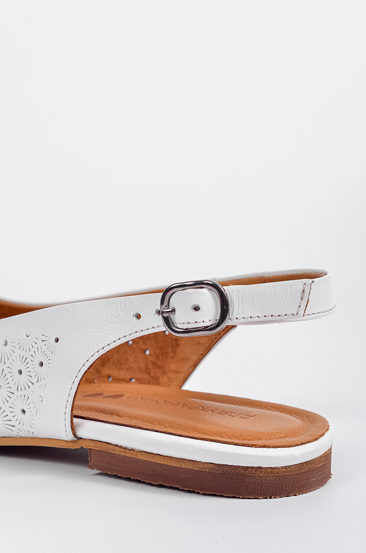 Туфлі білі в візерунок великих розмірів