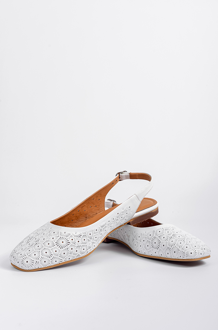 Туфлі білі в візерунок великих розмірів