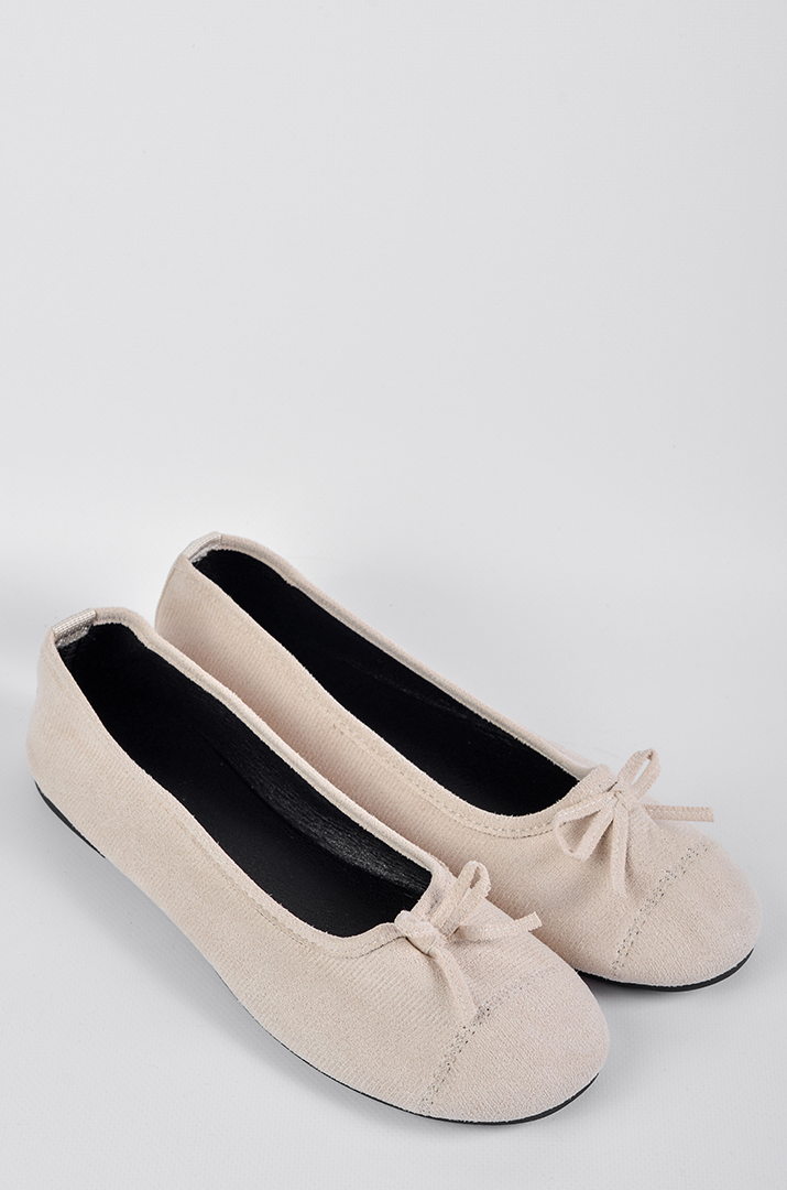 Балетки з делікатним бантиком в кольорах великих розмірів