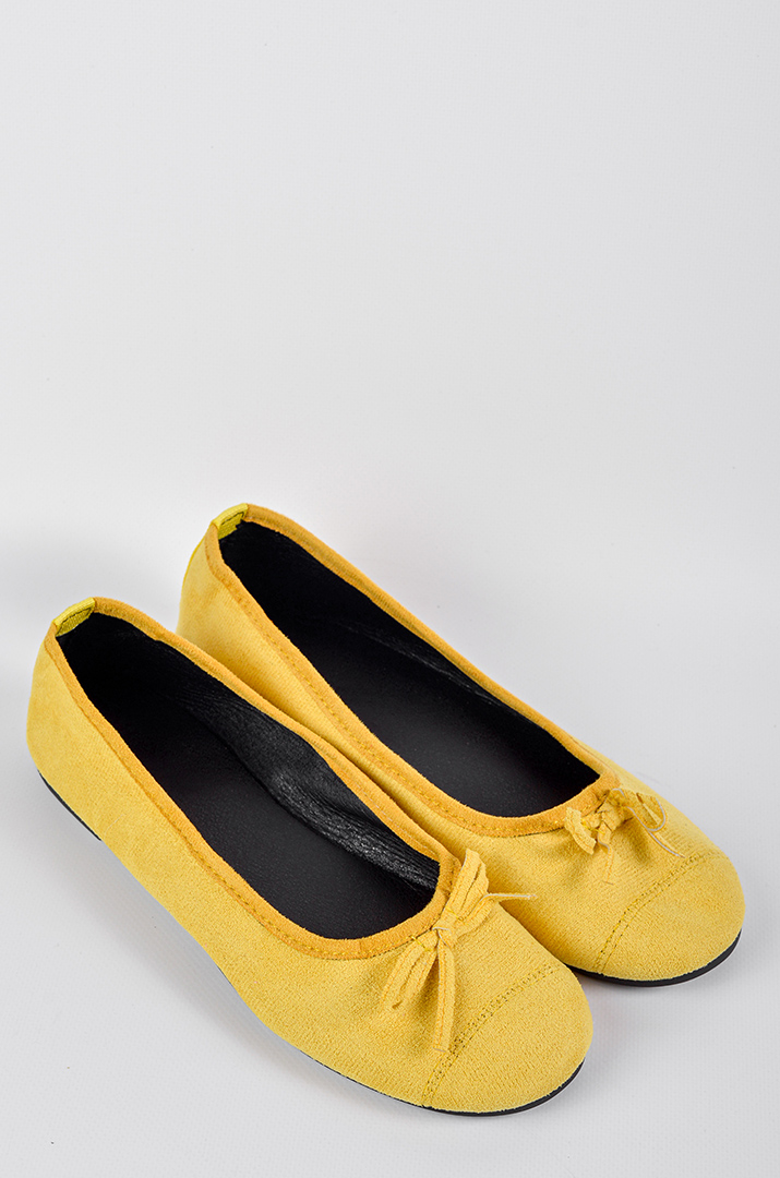 Балетки з делікатним бантиком в кольорах великих розмірів