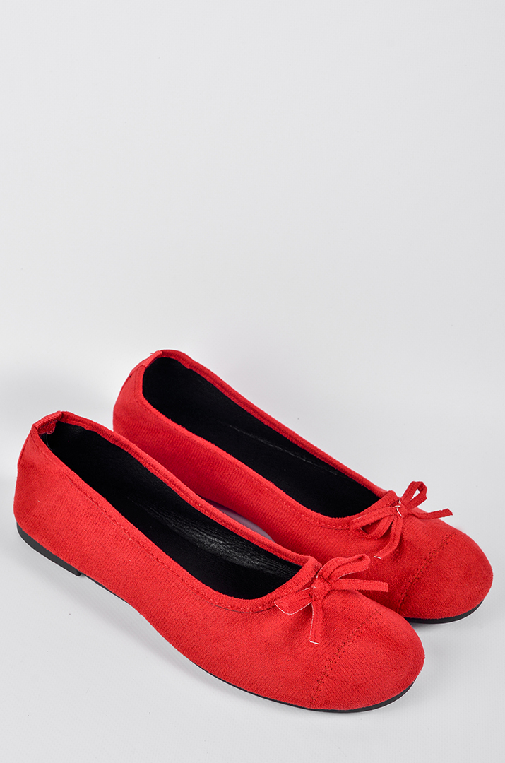 Балетки з делікатним бантиком в кольорах великих розмірів