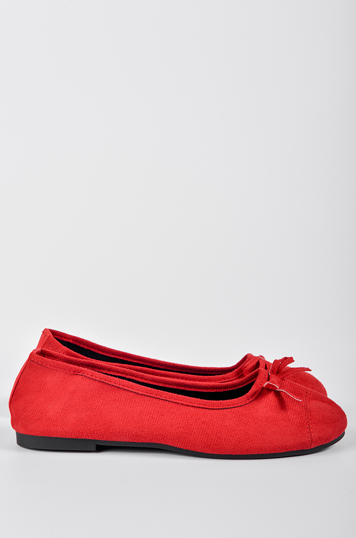 Балетки з делікатним бантиком в кольорах великих розмірів