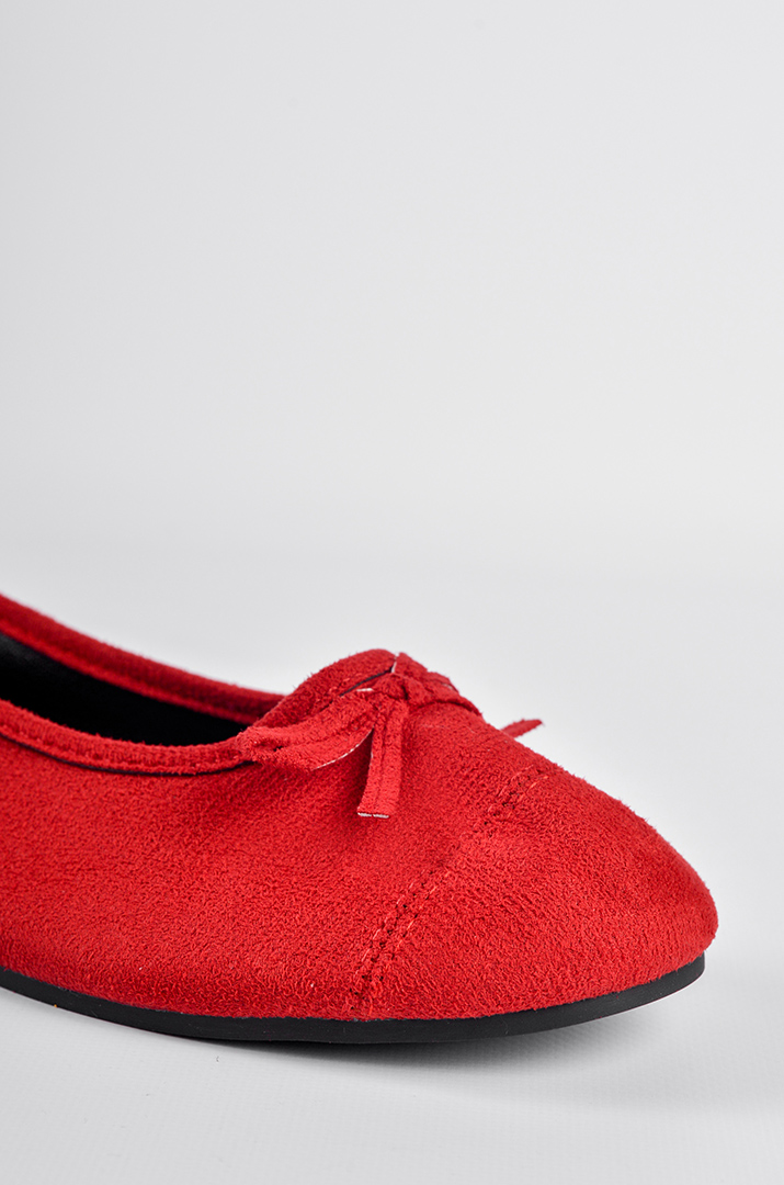 Балетки з делікатним бантиком в кольорах великих розмірів