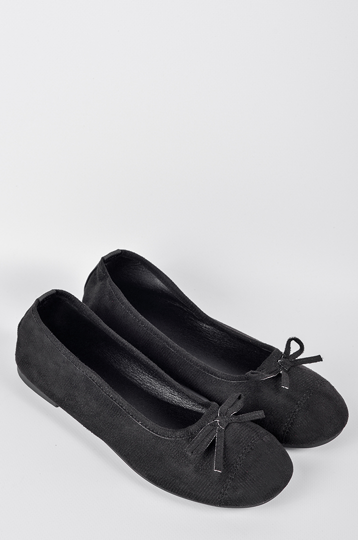 Балетки з делікатним бантиком в кольорах великих розмірів