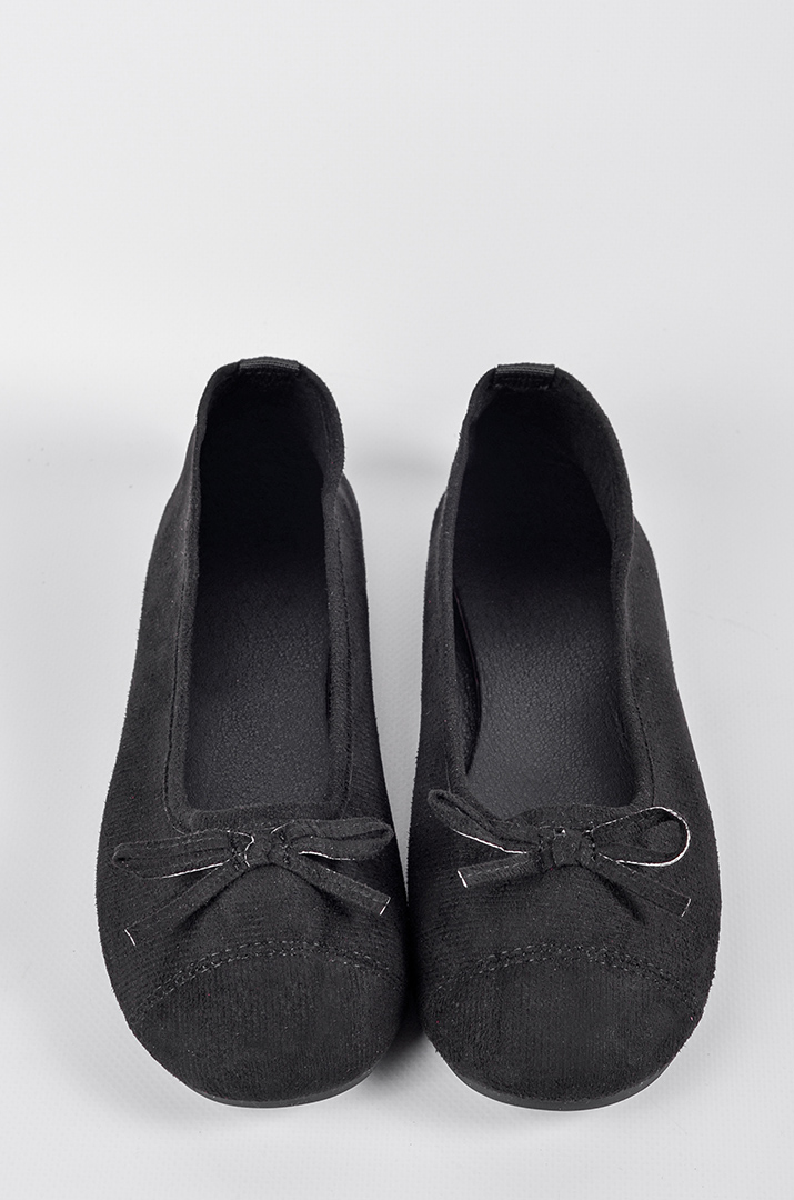 Балетки з делікатним бантиком в кольорах великих розмірів