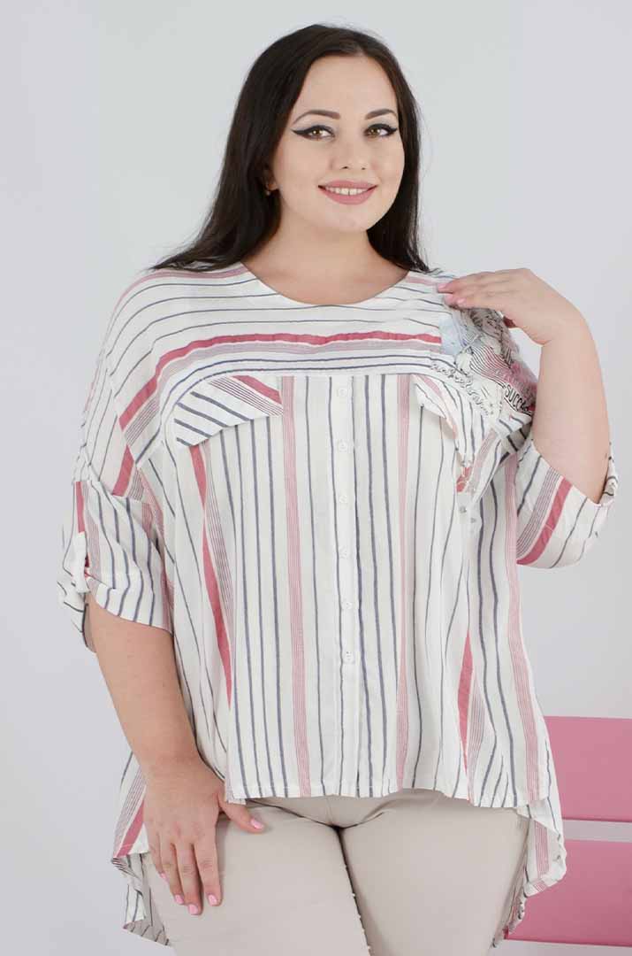 Bluza_dlinnaya_ukrashenie_batal_Pishna_krasa Блуза довга з прикрасою батал