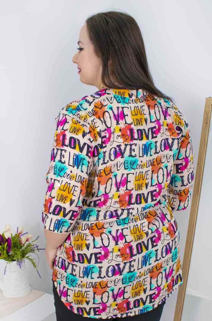 Блуза довга в кольорах супер батал