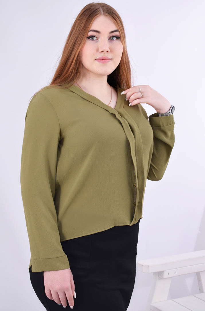 Элегантная укороченная блуза