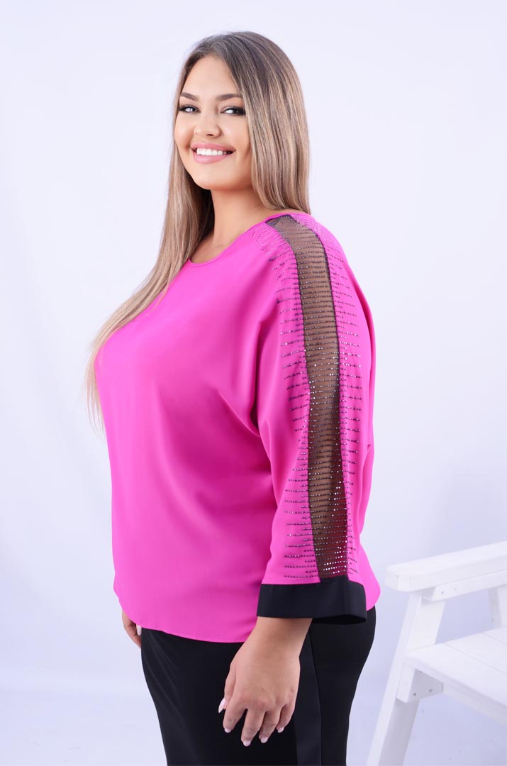 Bluza_prazdnichnaya_s_blestkami_batal_pishna_krasa Блуза святкова з блискітками батал
