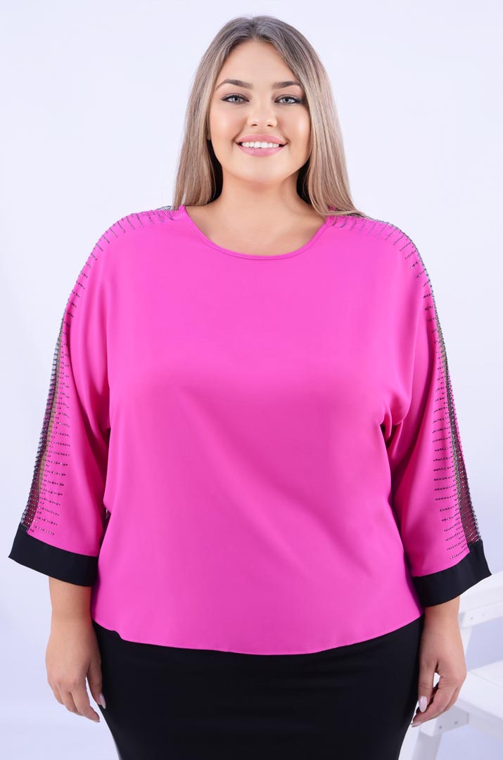 Bluza_prazdnichnaya_s_blestkami_batal_pishna_krasa Блуза святкова з блискітками батал