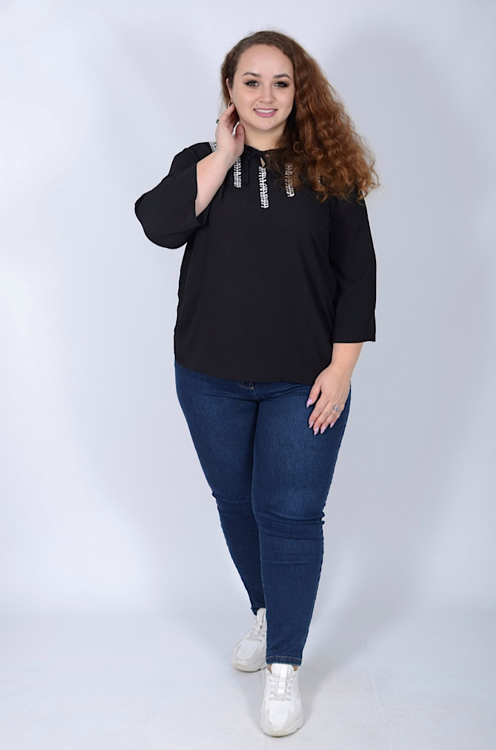 Bluza_dlinnaya_na_zavyazkah_batal_Pyshna_Krasa Блуза длинная на завязках батал