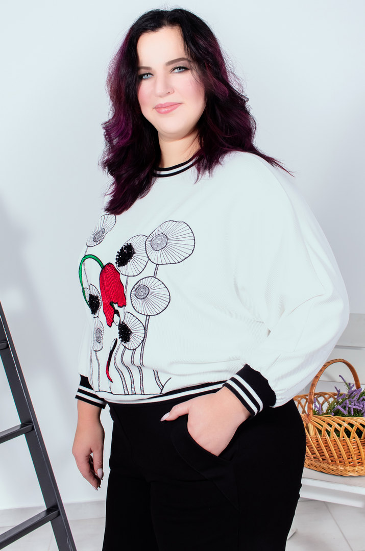 Bluza_korotka_z_oryhinalnym_pryntom_batal_Pyshna_Krasа Блуза коротка з оригінальним принтом батал