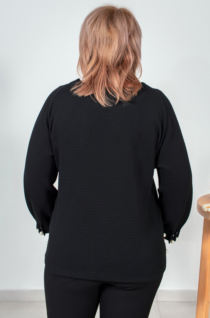 Bluza_korotka_z_perlynamy_batal_Pyshna_Krasа Блуза коротка з перлинами батал